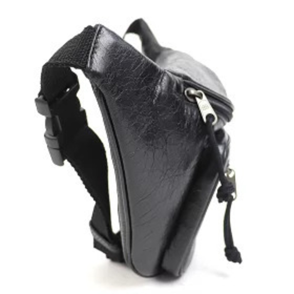 Balenciaga Explorer Belt Pack Gray Calf Leather Body Bag Waist Clutch Bum P - Picture 4 of 13